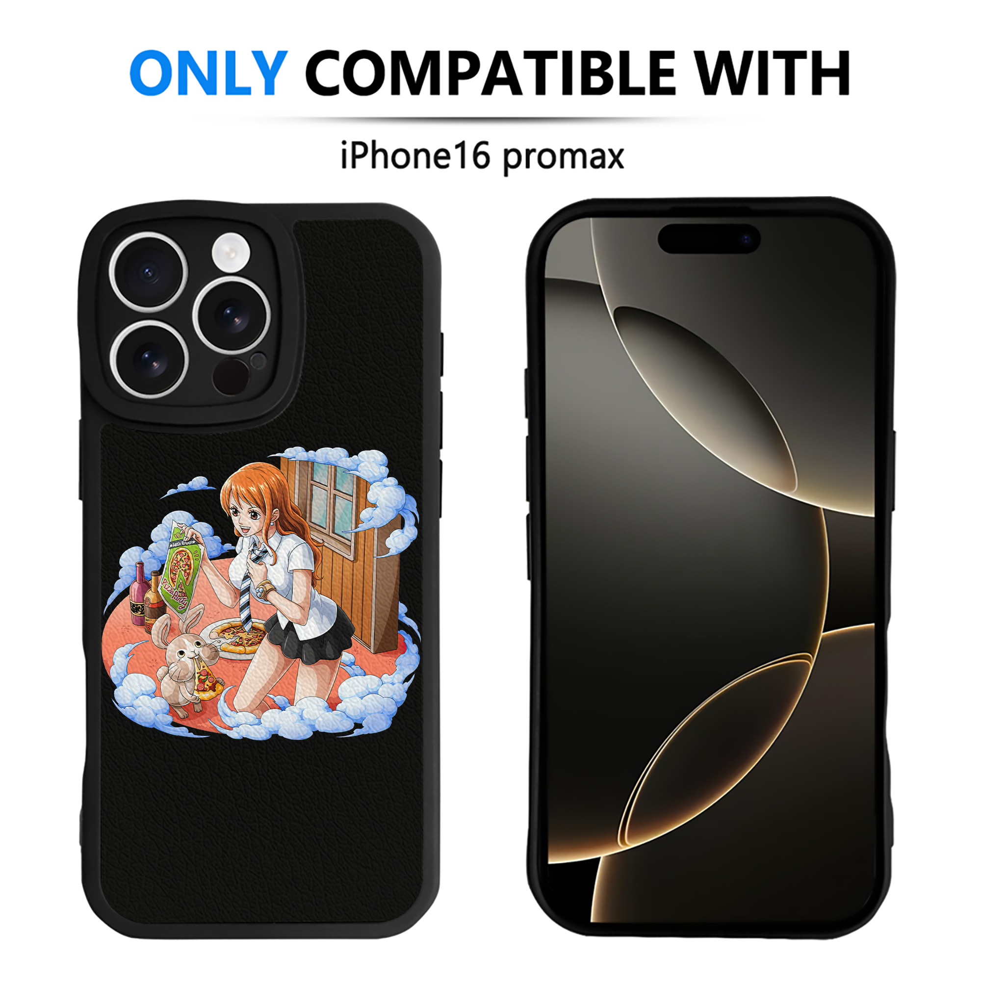 （画像用） ワンピース ナミ ONE PIECE Nami 【iPhone 16シリーズ対応】シリコンスマホケース（レザー調） 材質：シリコン